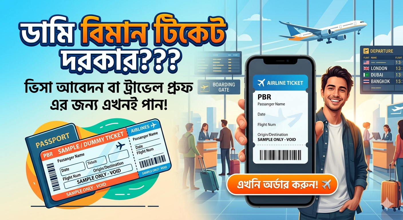 ডামি বিমানের টিকিট কেন প্রয়োজন হয়?